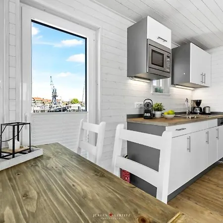 Hausboot Gluecksmomente Mit Dachterrasse In Am Ostseefjord Schlei * Slesvig